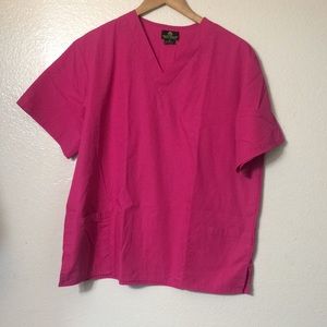 Natural Uniforms Comfort Hot Pink 2 pockets shirt